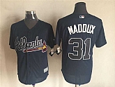Majestic Atlanta Braves #31 Maddux Dark Blue MLB Stitched Jersey,baseball caps,new era cap wholesale,wholesale hats